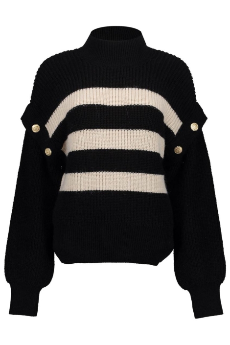 Geisha zwarte dames trui | Achteraanzicht