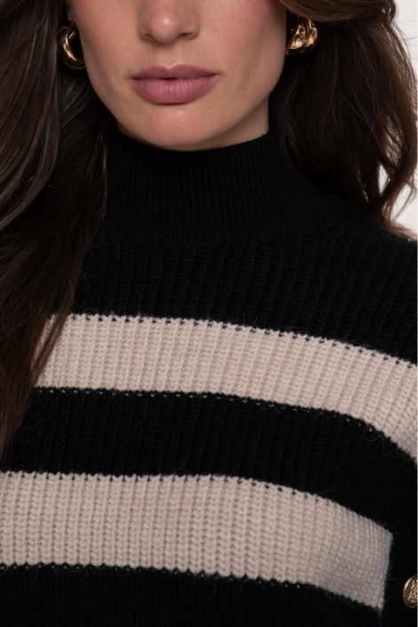 Geisha zwarte dames trui | Close up