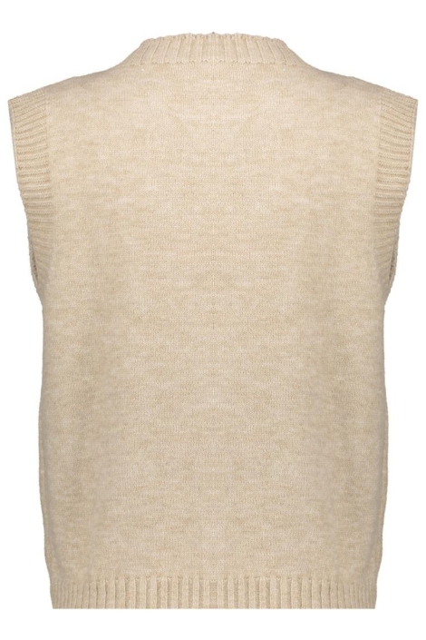 Geisha beige dames gilet | Achteraanzicht