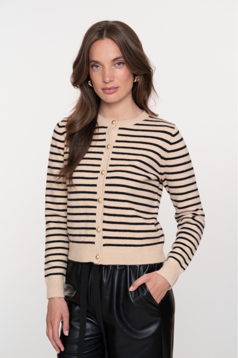 Geisha zand dames vest | Model vooraanzicht