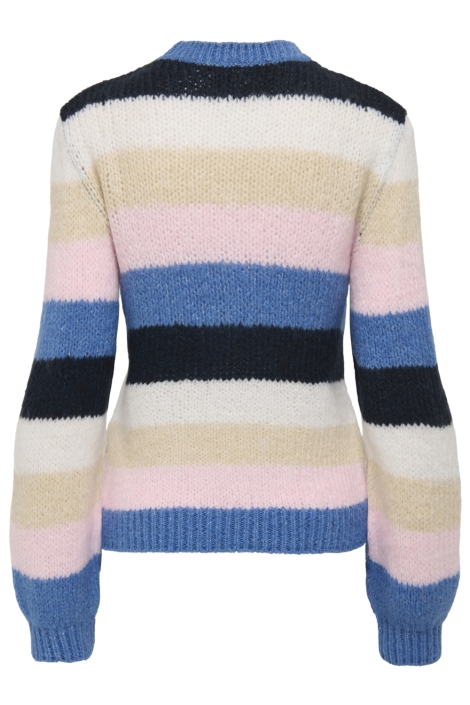 Jacqueline de Yong blauwe dames trui | Achteraanzicht