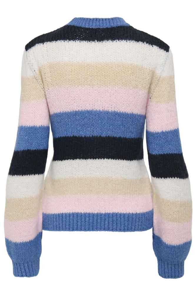 Jacqueline de Yong blauwe dames trui | Achteraanzicht