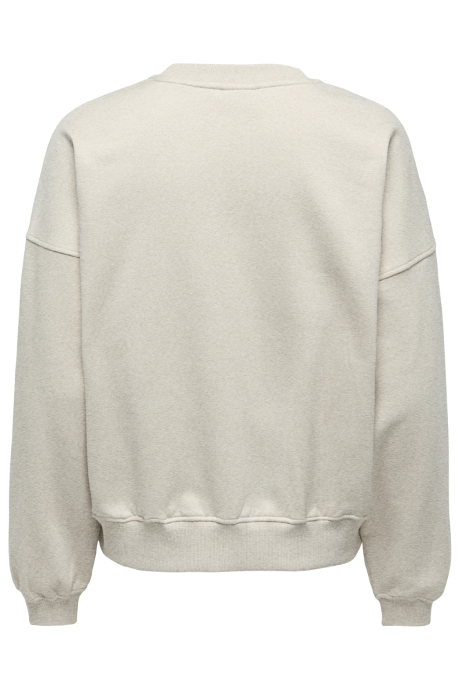 Jacqueline de Yong beige dames sweater | Achteraanzicht