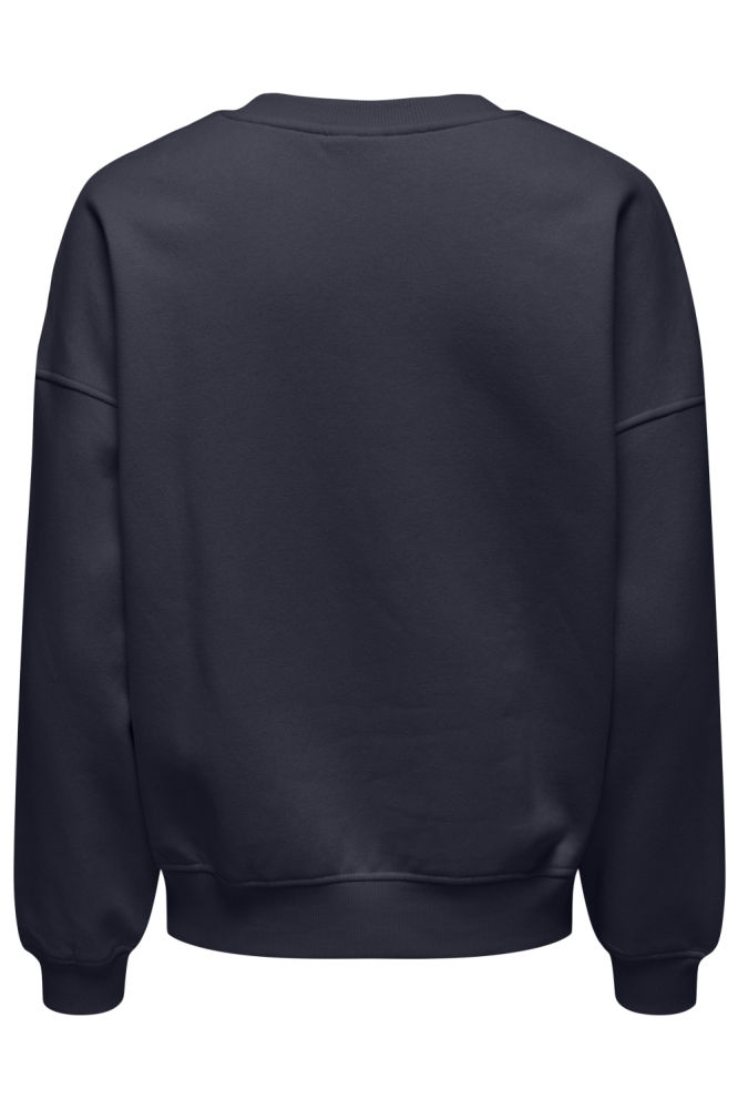 Jacqueline de Yong blauwe dames sweater | Achteraanzicht