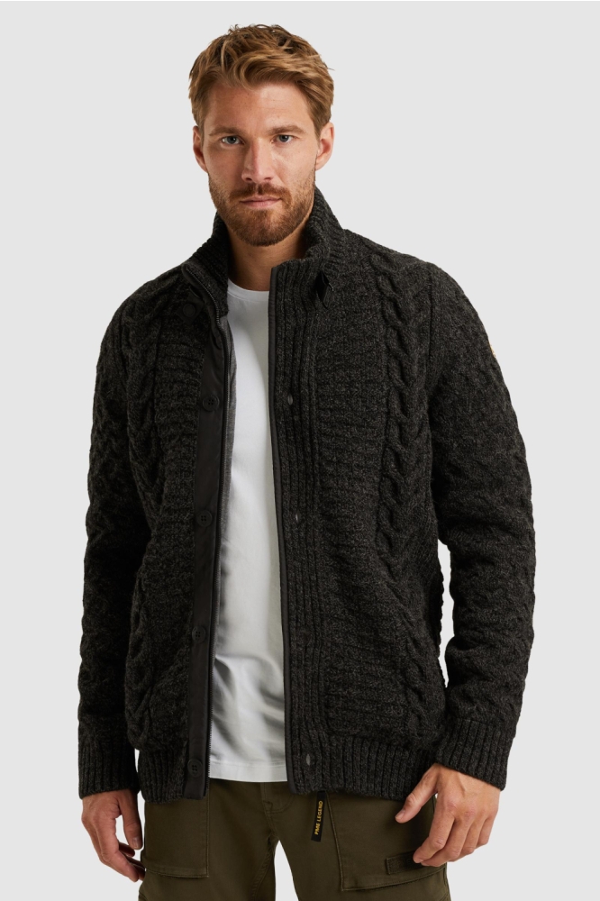 PME legend grijze heren vest | Model vooraanzicht