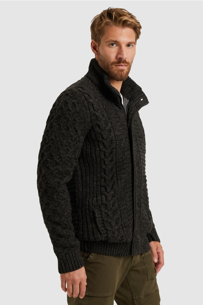 PME legend grijze heren vest | Model zijaanzicht