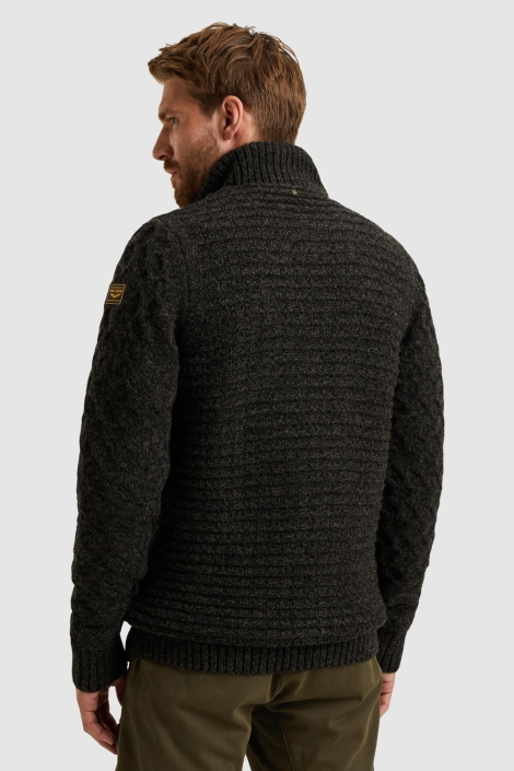 PME legend grijze heren vest | Model achteraanzicht