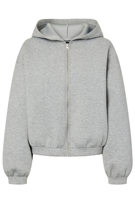 Pieces grijze dames vest | Vooraanzicht