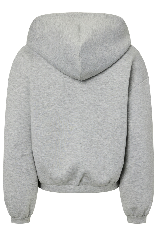 Pieces grijze dames vest | Achteraanzicht