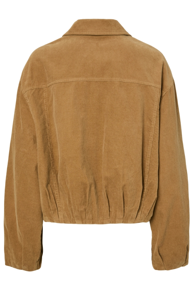 Pieces camel dames jas | Achteraanzicht