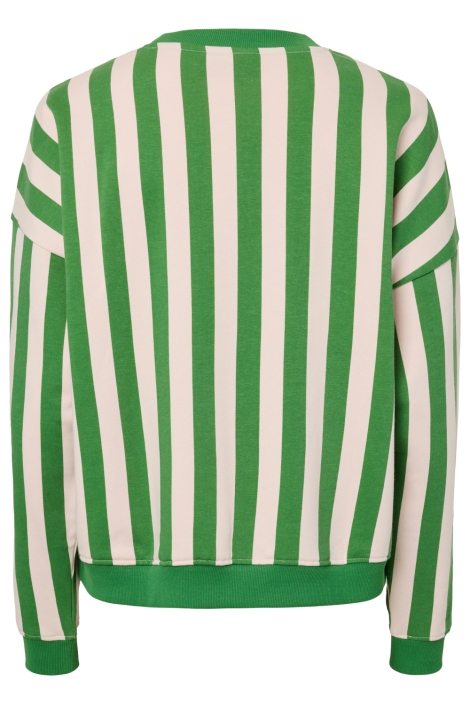 Pieces groene dames sweater | Achteraanzicht