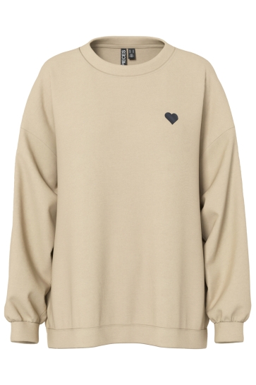 Pieces PCTALIA LS NEW SWEATSHIRT JRS BC 17163048 SILVER LINING