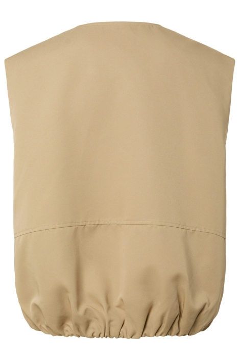 Pieces camel dames gilet | Achteraanzicht