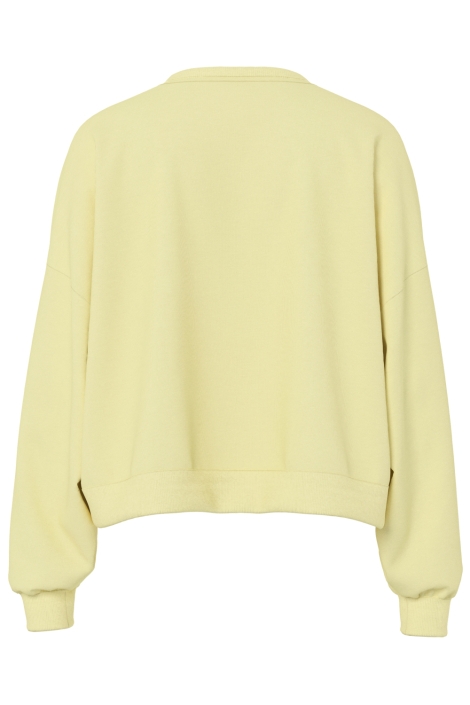 Pieces gele dames sweater | Achteraanzicht