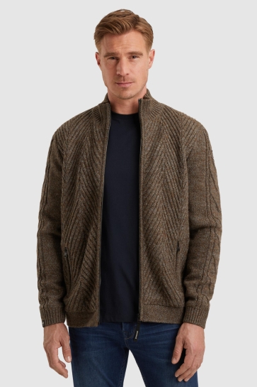 Vanguard zip jacket wool blend Bruin
