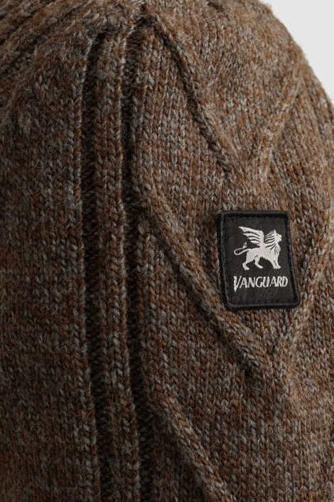 Vanguard bruine heren vest | Close up