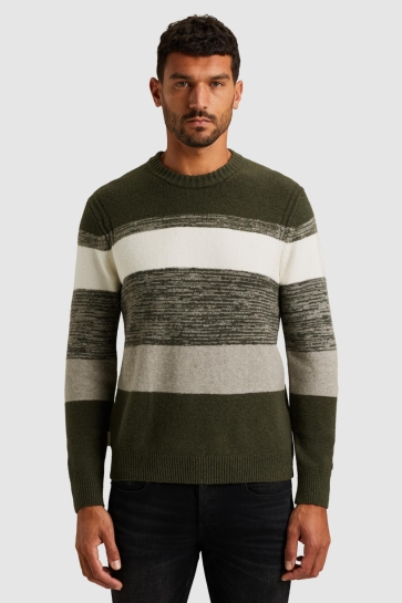 Cast Iron GEBREIDE TRUI MET STREEPPATROON CKW2510352 6513