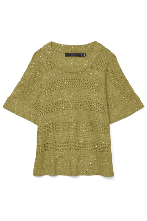 Vero Moda groene dames trui | Vooraanzicht