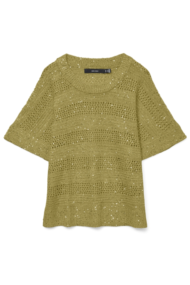 Vero Moda groene dames trui | Vooraanzicht