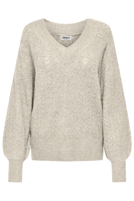 Only beige dames trui | Vooraanzicht