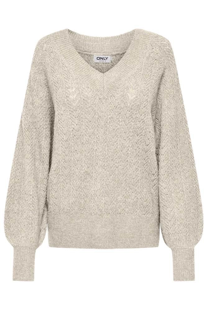 Only beige dames trui | Vooraanzicht