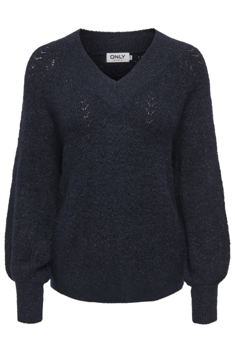 Only blauwe dames trui | Vooraanzicht