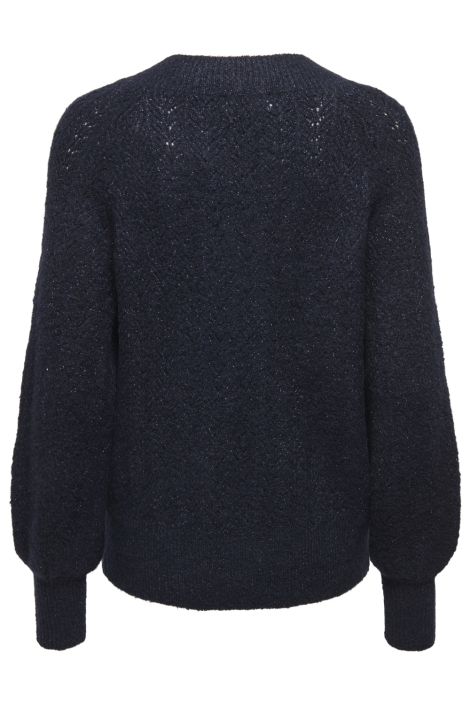 Only blauwe dames trui | Achteraanzicht