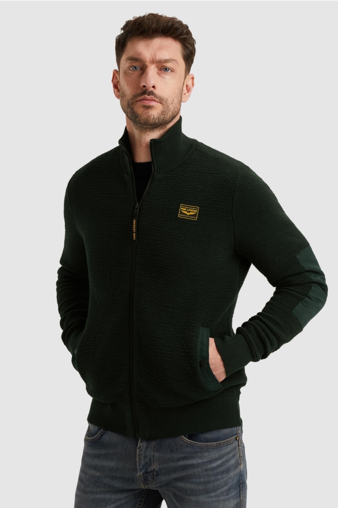 PME legend groene heren vest | Model vooraanzicht