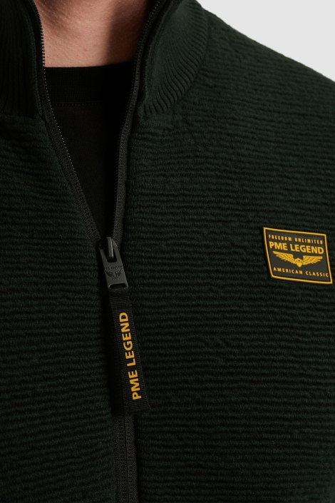 PME legend groene heren vest | Close up