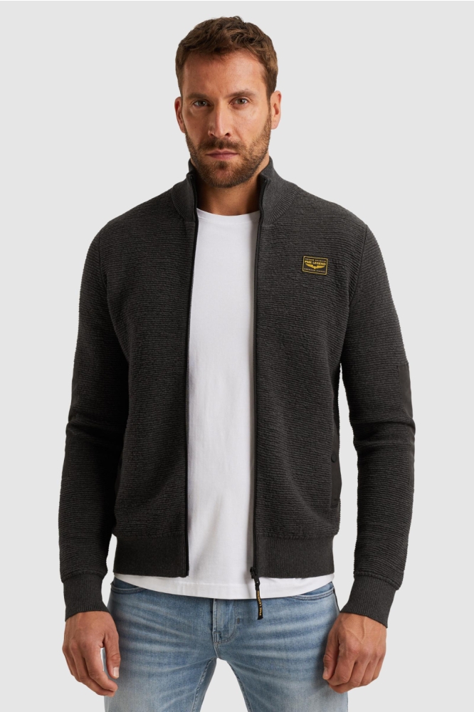 PME legend grijze heren vest | Model vooraanzicht