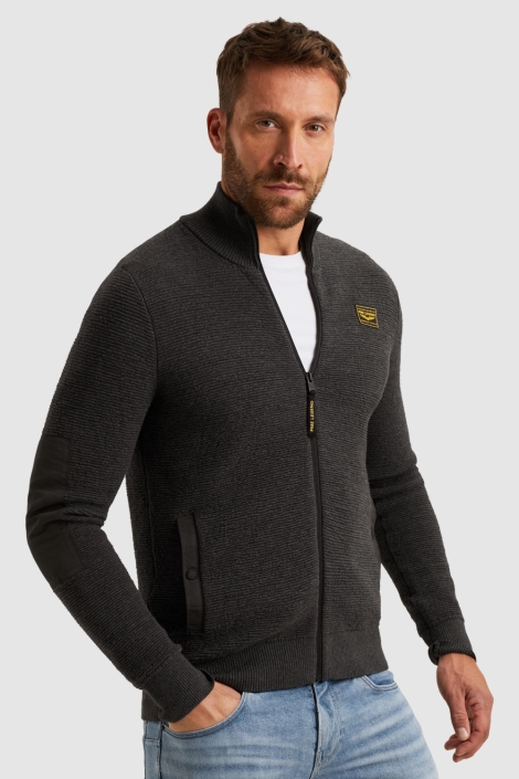 PME legend grijze heren vest | Model zijaanzicht