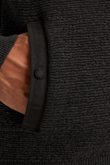 PME legend grijze heren vest | Close up