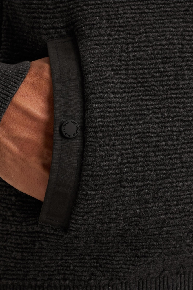 PME legend grijze heren vest | Close up