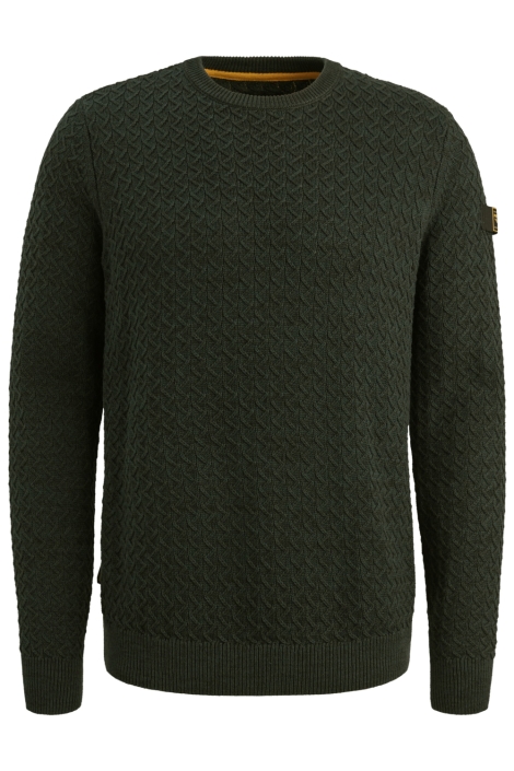 PME legend groene heren trui | Vooraanzicht