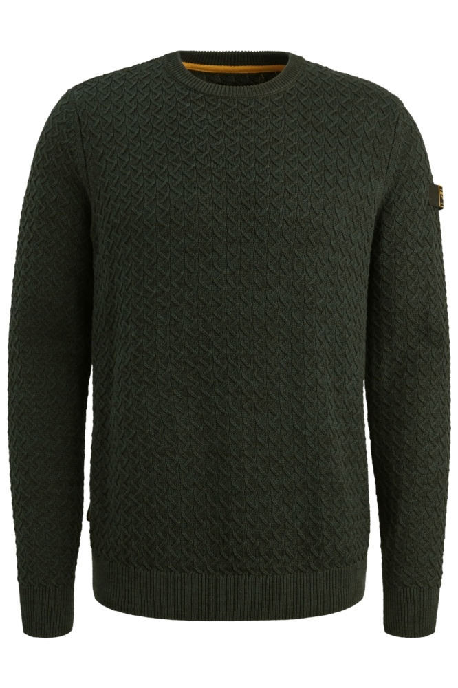 PME legend groene heren trui | Vooraanzicht