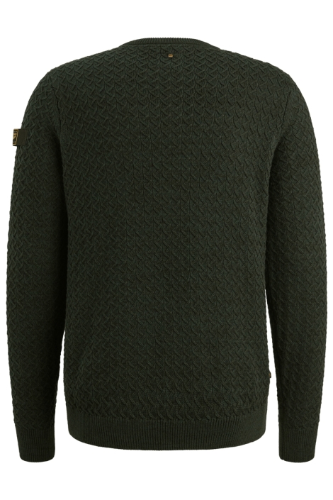 PME legend groene heren trui | Achteraanzicht