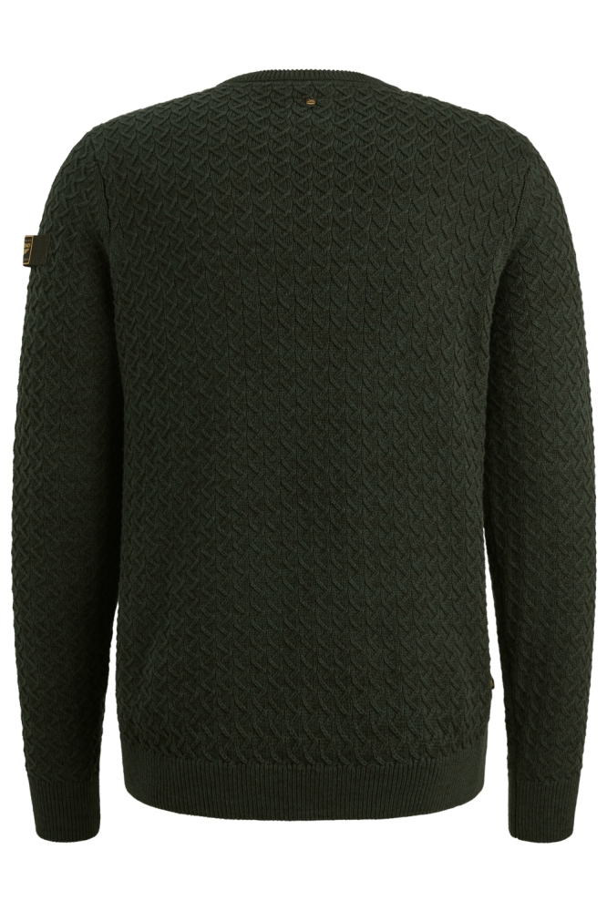 PME legend groene heren trui | Achteraanzicht