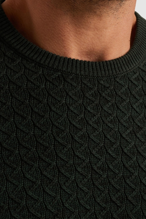 PME legend groene heren trui | Close up