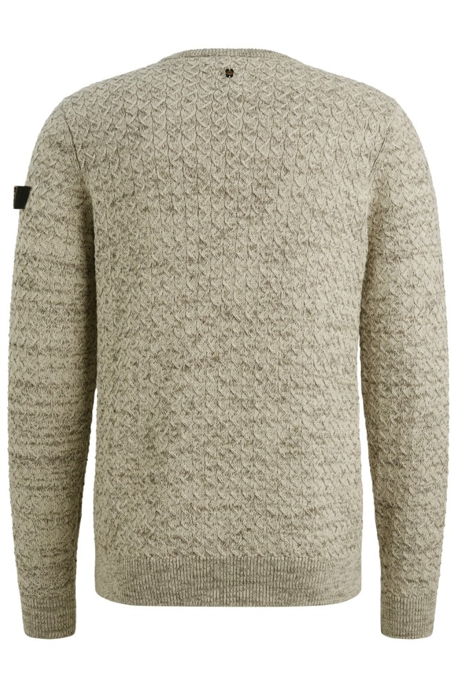 PME legend beige heren trui | Achteraanzicht
