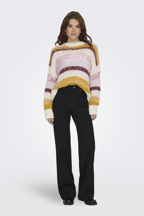 Only beige dames trui | Model