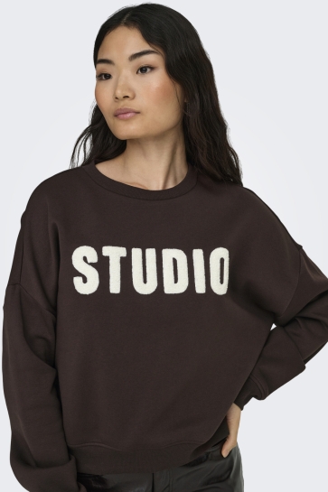 Only onlsweat life l/s crew o.size state Bruin