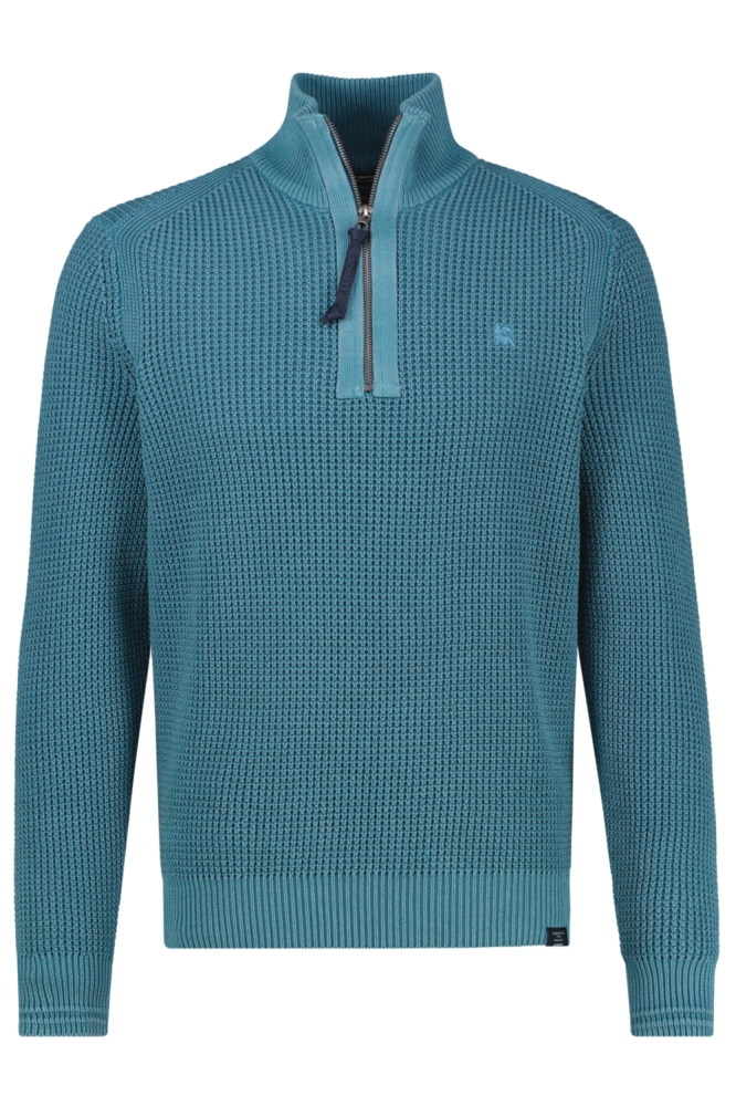 Lerros blauwe heren trui | Vooraanzicht