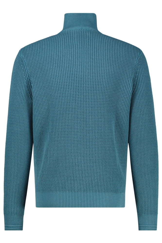 Lerros blauwe heren trui | Achteraanzicht