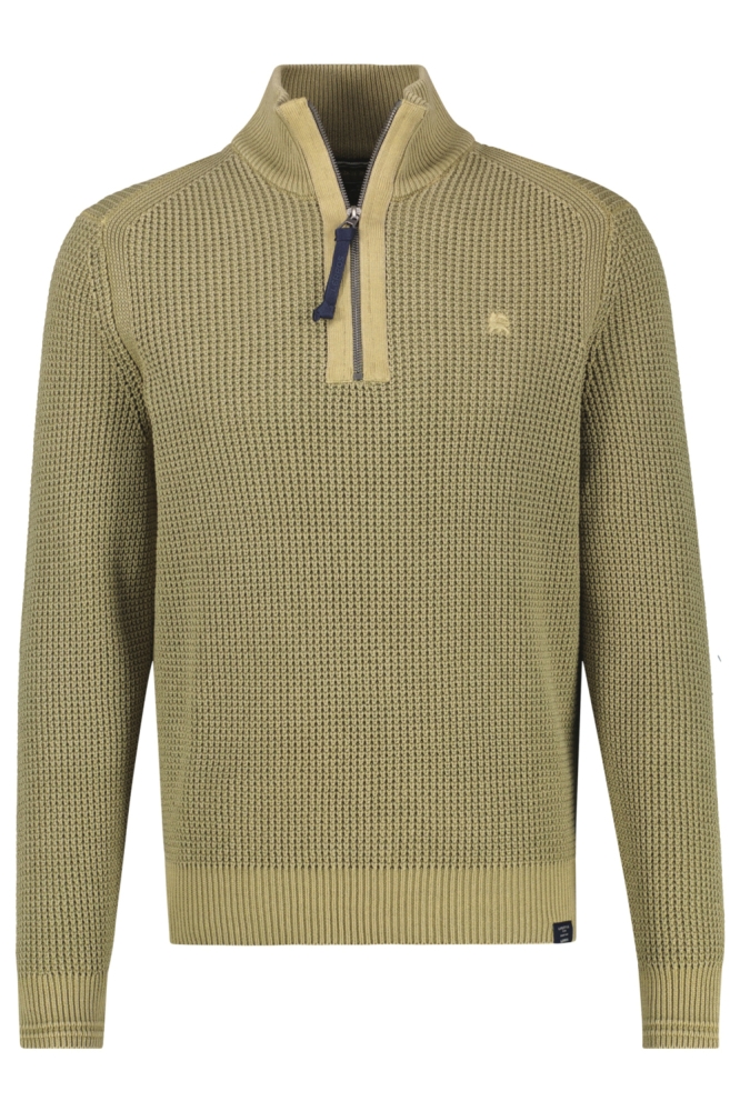 Lerros groene heren trui | Vooraanzicht