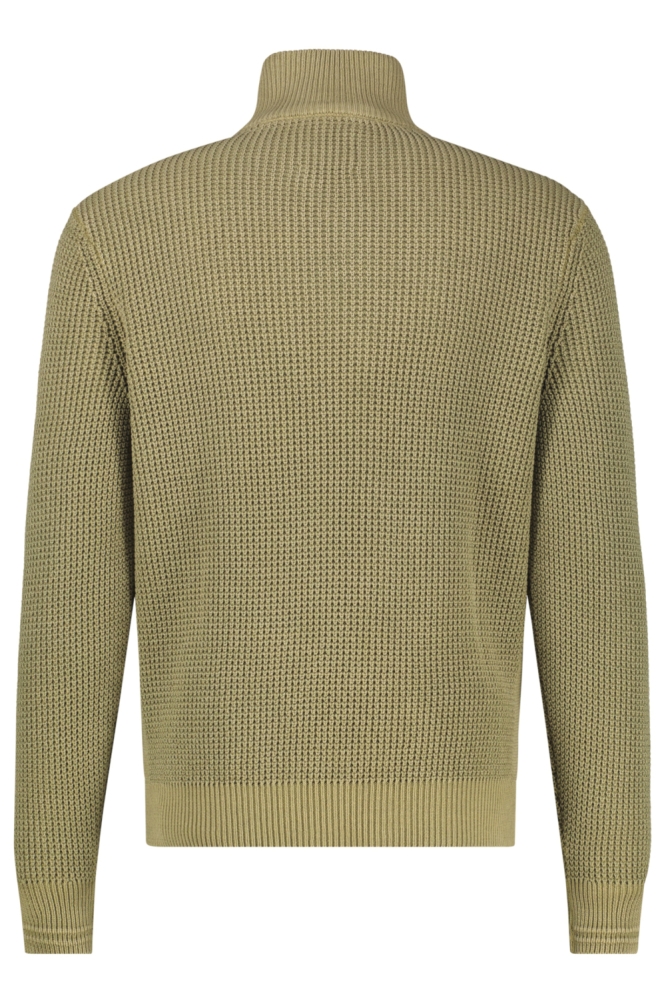 Lerros groene heren trui | Achteraanzicht