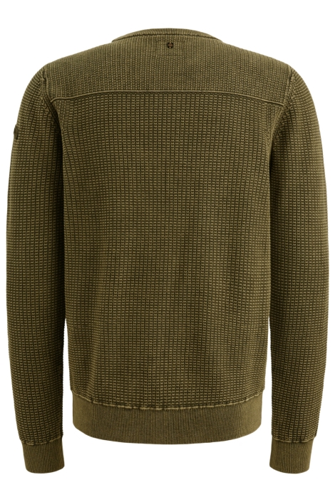 PME legend groene heren trui | Achteraanzicht