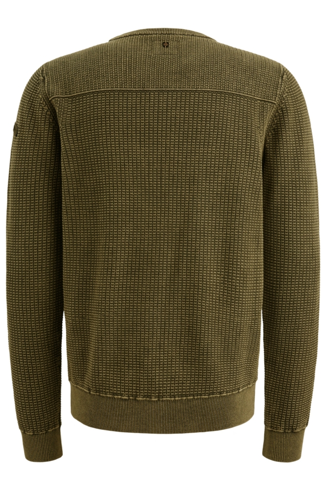 PME legend groene heren trui | Achteraanzicht