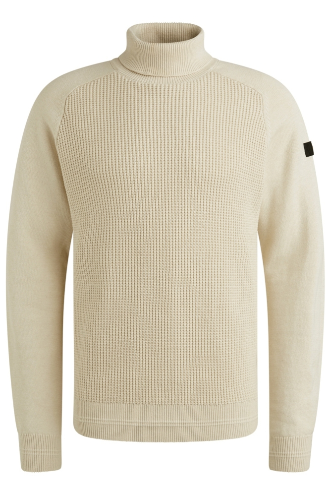 PME legend beige heren trui | Vooraanzicht