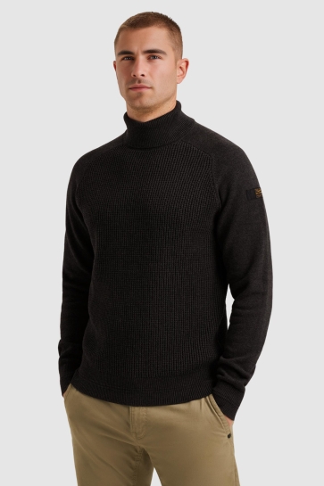 PME legend roll neck cotton blend Grijs