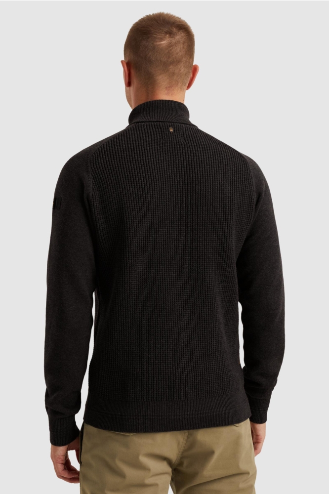 PME legend grijze heren trui | Model achteraanzicht